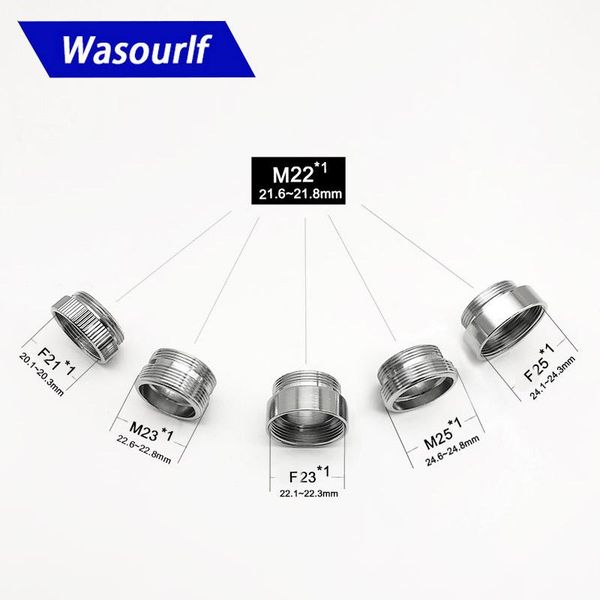 

kitchen faucets wasourlf 1pc m22 m21 m23 male thread transfer connector shower bathroom brass chrome faucet accessories connected hose
