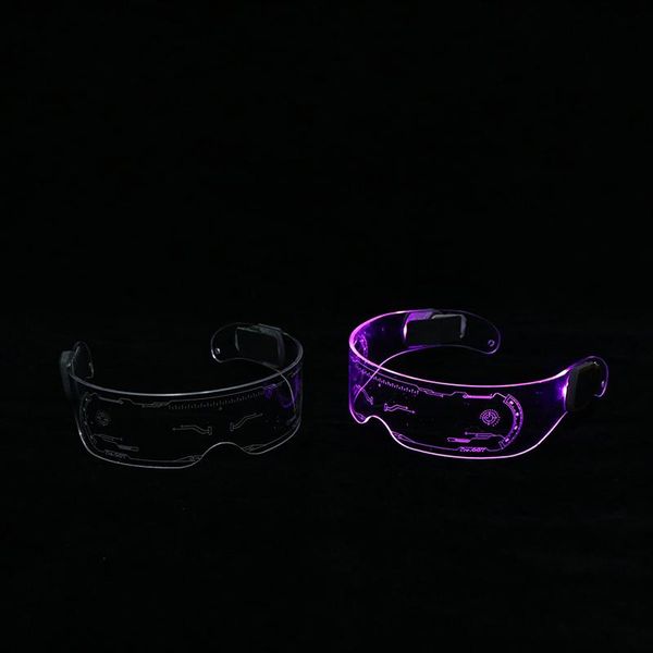 

party decoration led luminous glasses electronic visor prop for festival ktv bar