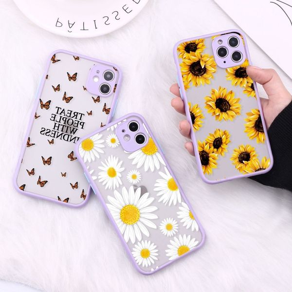 

iphone shockproof case, 12, 11 pro max, x, xr, xs max, 7, 8 plus shockproof back cover with flower pattern