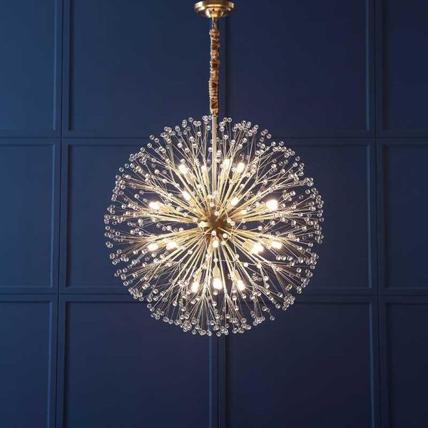 

chandeliers modern luxury led crystal chandelier dandelion lighting for home decoration ac110v-220v winfordo