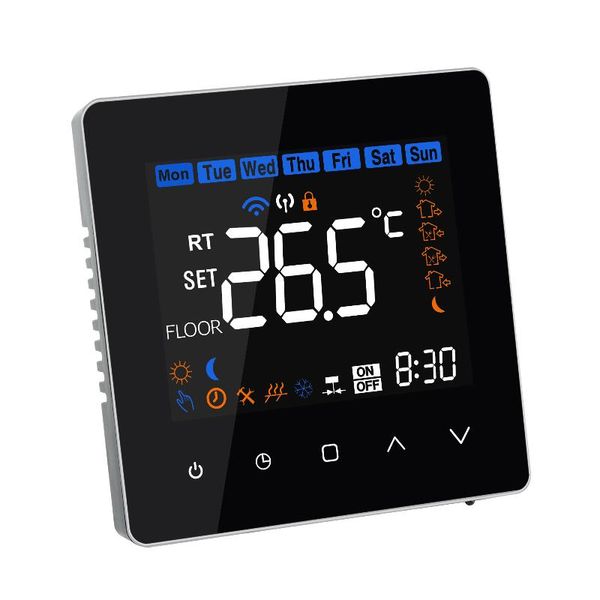 

smart home control wi-fi thermostat 5a temperature controller for water floor heating app remote voice weekly thermostats
