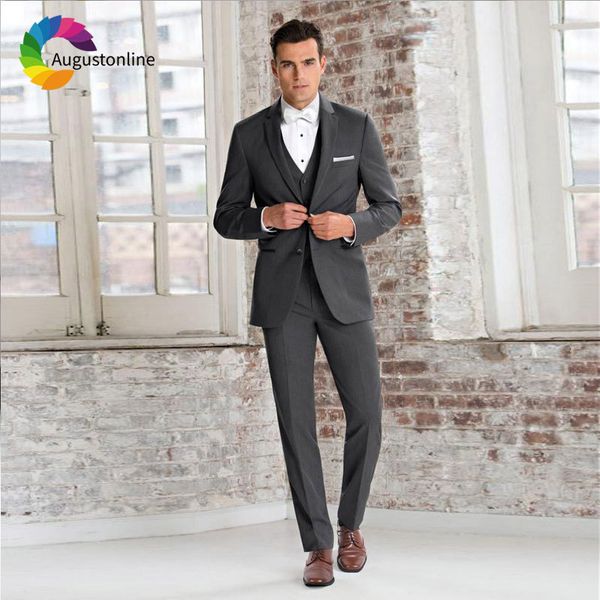 

men's suits & blazers formal business grey wedding for men jacket slim fit groom tuxedos man with pants 3 pieces ternos y1ty, White;black