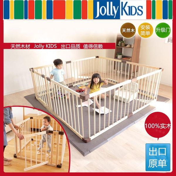 

safety gates square indoor children's solid wood play fence baby crawl toddler home playpen