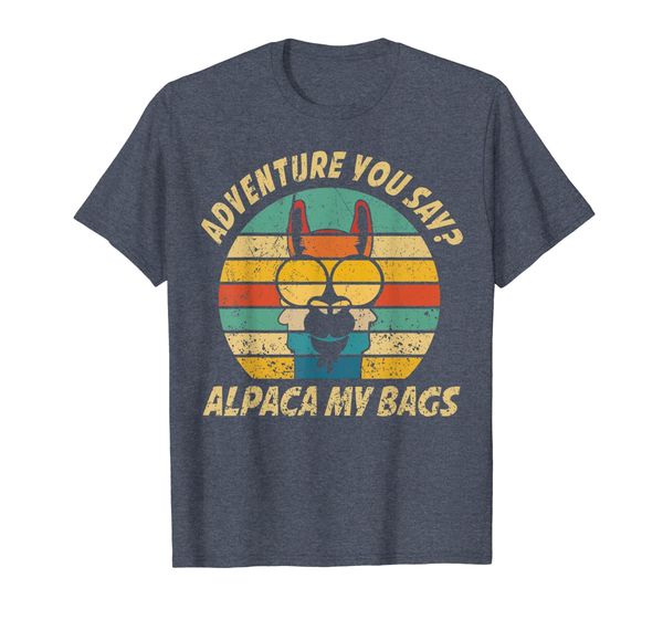 

vintage alpaca adventure you say alpaca my bags t-shirt, White;black