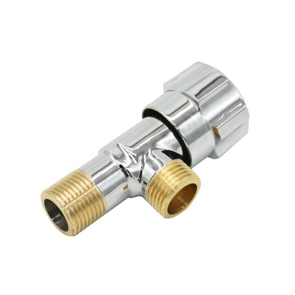 

watering equipments brass 1/2 inch male 2- way water tap with valve bathroom hose connector thread t-type 1pcs