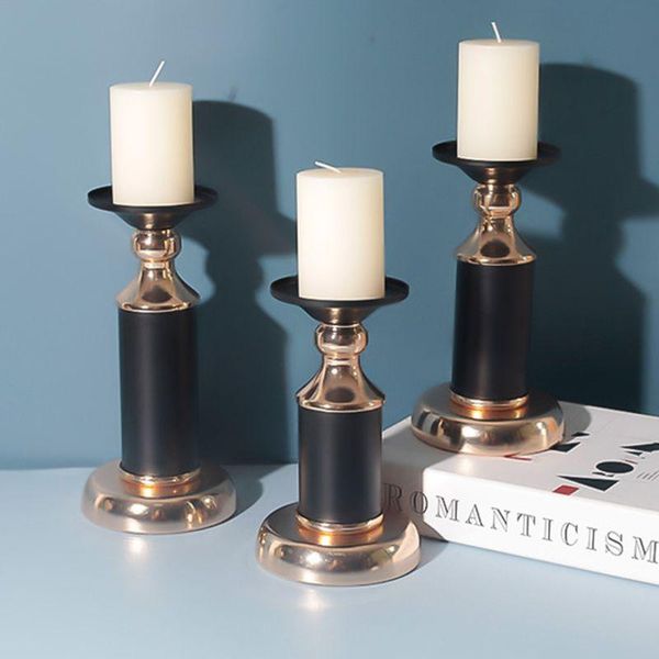 

nordic metal candlestick stand pillar candle holder table centerpiece decoration holders