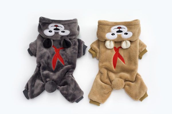 

dog apparel pet clothes autumn and winter duffy bear four leg flannelette