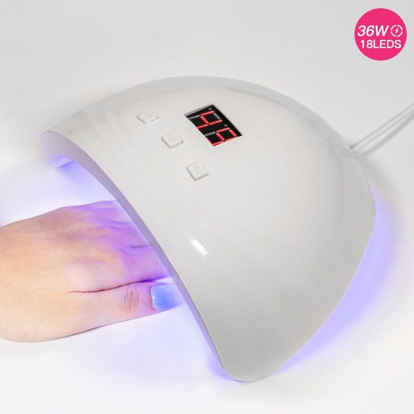 

nail dryers 36w dryer intelligent sensor potherapy uv led lamp portable tools quick dry professional art nails