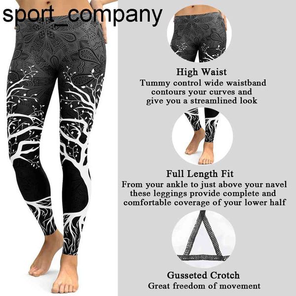 

2021 snow tree leggings workout set sport clothes women 2021 new arrival leggings snowflakes print sportswear