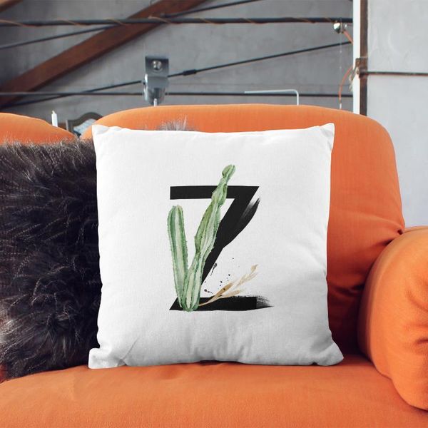 

pillow z letter custom head design gift printed