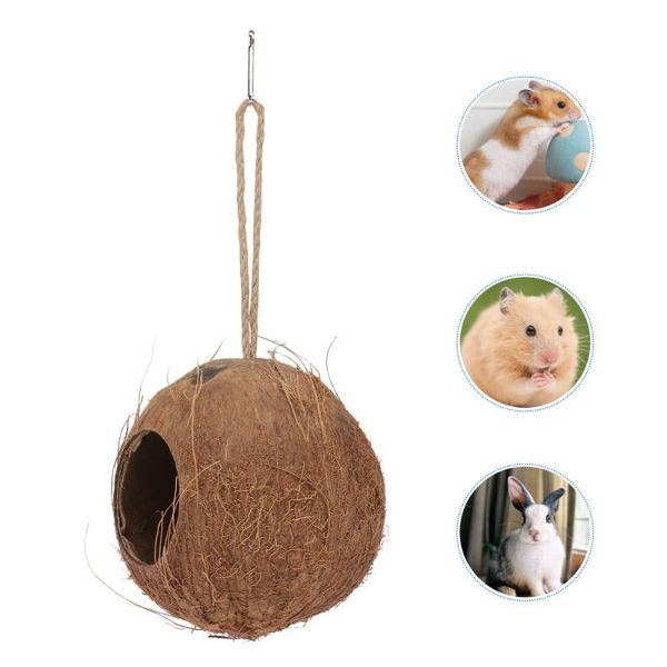 

small animal supplies 1pc creative multifunction nest birds parrot feeder practical hiding house