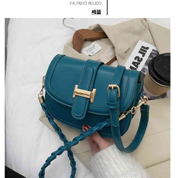 

storage baagwomen 2020 new saddle fashion winter twist braid shoulder simple foreign style small fresh messenger baggg bag
