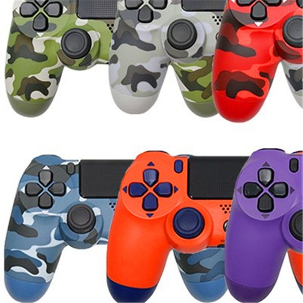

22 colors controllers for ps4 vibration joystick gamepad bluetooth wireless game controller with retail package box eu and us