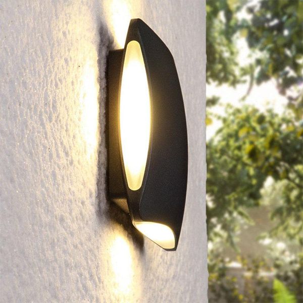 

wall lamps 5pcs/lot 4*3w ac220v 110v outdoor lighting aluminum up down 12w waterproof modern led light garden porch