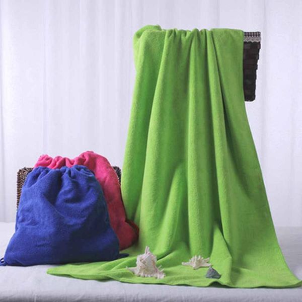 

towel soft microfiber fabric beach bag high-end bath storage backpack 2021