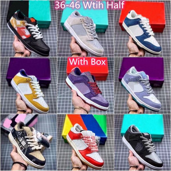

sb dunk chunky dunky run shoes strangelove strawberry cough sports men women cny orange bear safari skateboards sashiko size 36-46 with half