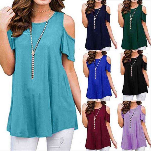 

womens shirt plus size women summer female short sleeve o neck off shoulder fashion bohemian party beach shirts d30, White