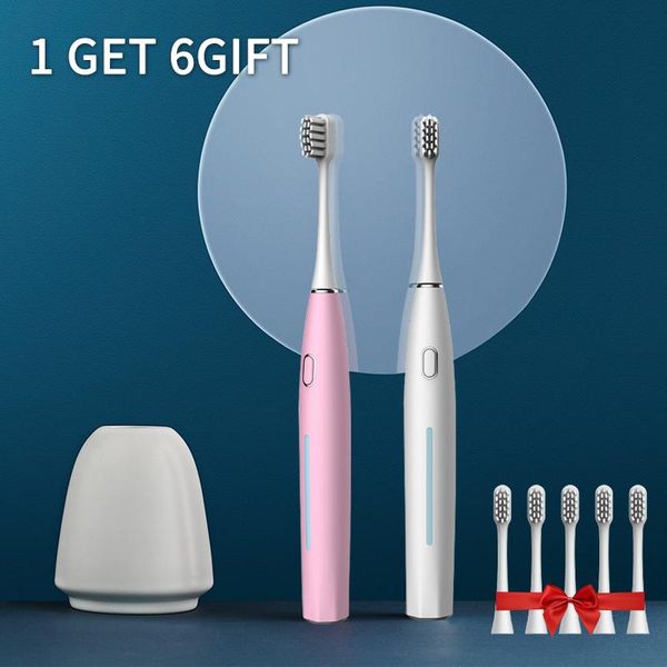 

smart electric toothbrush boyakang sonic rechargeable waterproofÂ 5 modes replacement heads base charger
