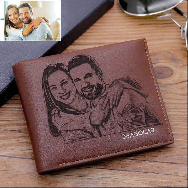 

personalized p men short wallet engrave custom credit card holder wallets birthday gifts for husband fathers day, Red;black