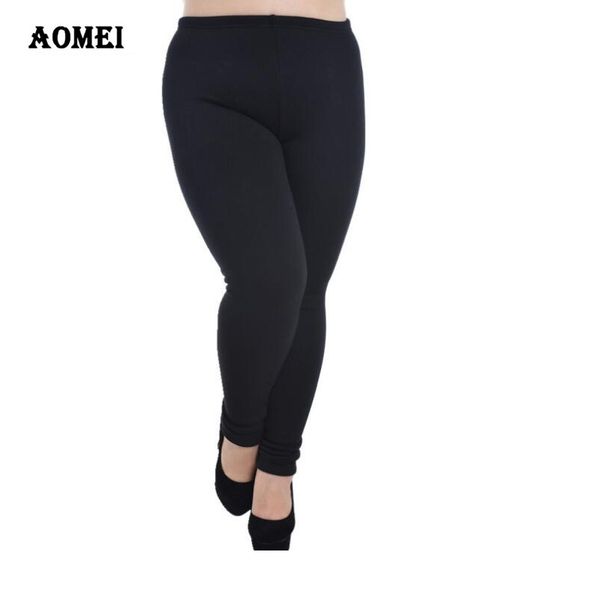 fleece gevoerde legging plus size Dames voor Koude Winter Warm Zwart Dames fluwelen fitness casual dames geklede broek 210416