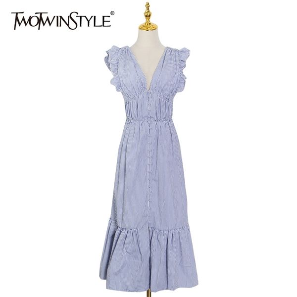 

elegant lace up bowknot dress for women v neck sleeveless high waist korean maxi dresses female summer fashion 210520, Black;gray