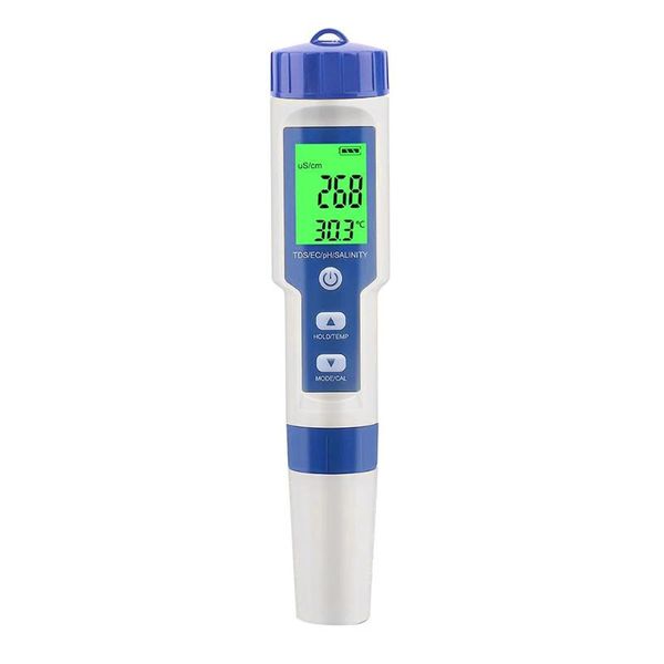 

professional hand tool sets 5in1 tds ec ph salinity temperature digital meter high accuracy tester pen water quality for drinking pools sale