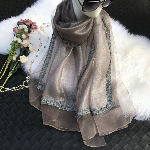

hats, scarves & gloves sets candy colored silk cotton linen scarf solid color female women gift one, Blue;gray