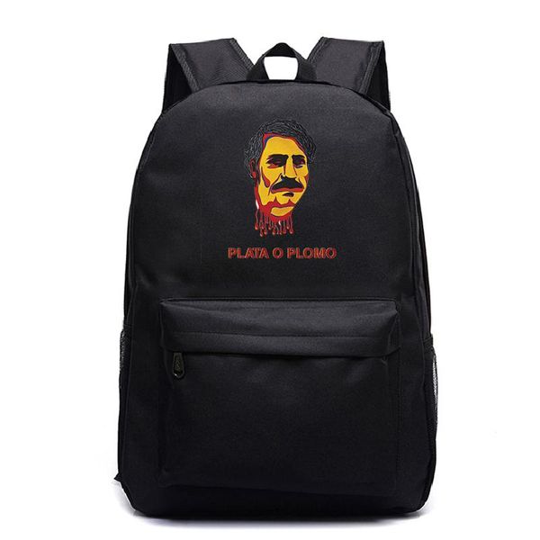 

backpack men's travel bag suitable for pablo escobar printed laplarge capacity male mochila