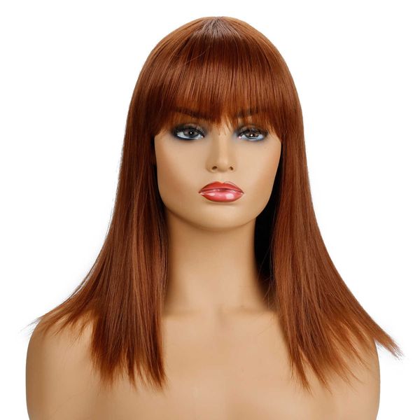 

2021 selling women's fashion chemical fiber wig headcover, Black