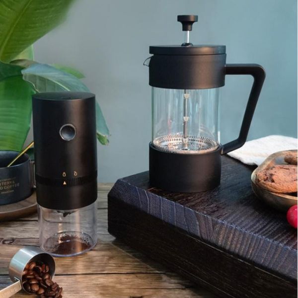 

manual coffee grinders 1pc automatic grinder usb rechargeable machine portable electric