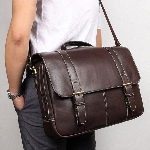 

briefcases england business genuine leather document computer handbag men office bags lapbag maletines-hombre