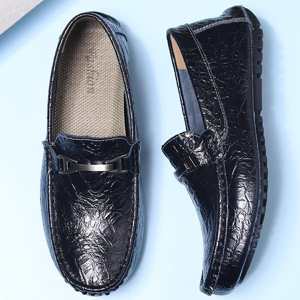 

dress shoes male fashion men casual leather for italian summer lether stylish men's piergitar brand skin white man, Black