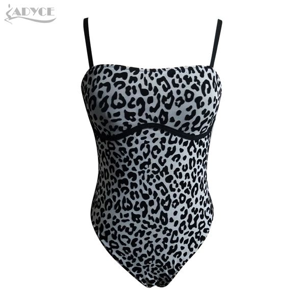 

romper adyce summer women sleeveless black leopard bikini bodysuits spaghetti strap skinny club party bodycon rompers bodysuit, Black;white