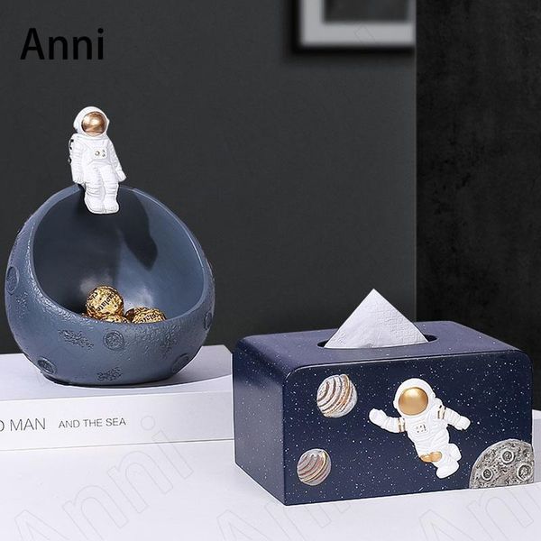 

tissue boxes & napkins nordic spaceman creativity astronaut resin paper towel storage box living room ornaments home decoration modern