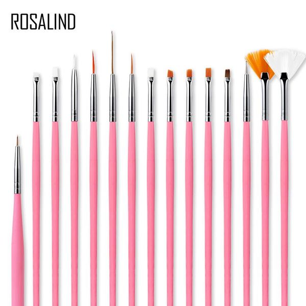 

nail brushes rosalind manicure set for art painting dotting design brush kit gel varnishes tools, Yellow