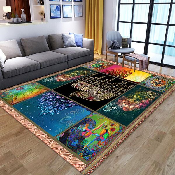 Teppiche Wunderschöner Blumen-3D-Teppich für Wohnzimmer, Schlafzimmer, Nachttisch, Sofa, rutschfest, im Badezimmer, großer Teppich, weiche Flanell-Bodenmatte