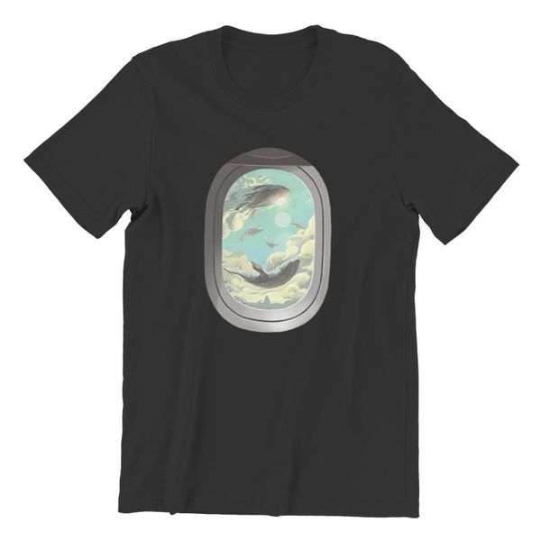

men's t-shirts flying whales clothes tees summer 2021 t-shirt 136145, White;black