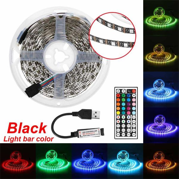 

strips light strip rgb flexible ribbon fita led waterproof remote control adapter 0.5m/1m/3m/5m