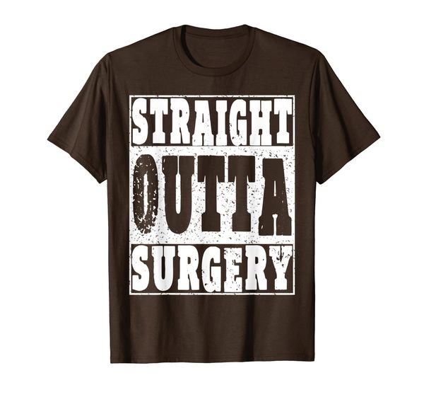 

straight outta surgery t shirt funny gift doctors surgeons, White;black