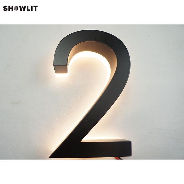 

other door hardware modern house numbers led reverse lit warm white lighting