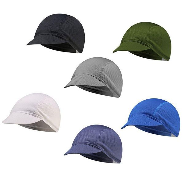 Cappelli a tesa larga Cappellino da ciclismo con teschio in rete Visiera parasole Cappello fodera per casco con raffreddamento ad asciugatura rapida