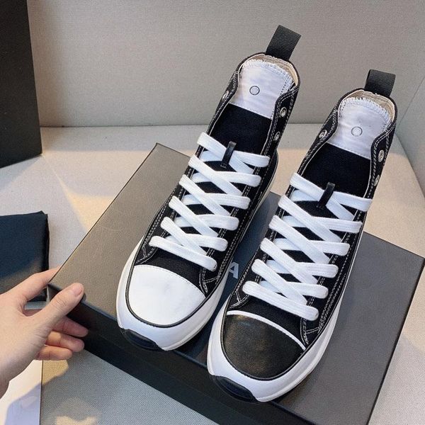 

luxury designer height increasing shoes paris vintage canvas casual patchwork boot retro sneakers women sport trainers chaussures high quali, Black;white