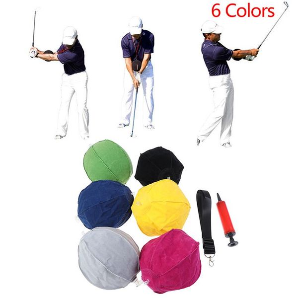 

golf training aids swing trainer intelligent impact ball assist posture correction smart inflatable