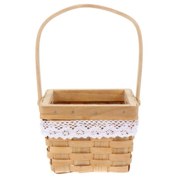 

hand-woven basket valentine's day flower household storage baskets