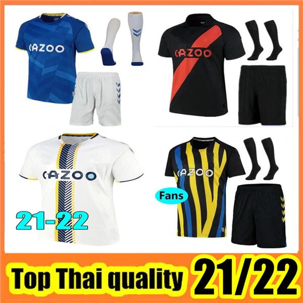 

21 22 eve soccer jerseys home blue away yellow 2021 2022 men kids football shirt boy uniforms kit+socks, Black