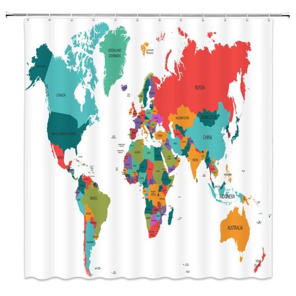 

shower curtains curtain colored continental plate bathroom decor waterproof polyester cloth bath with hooks