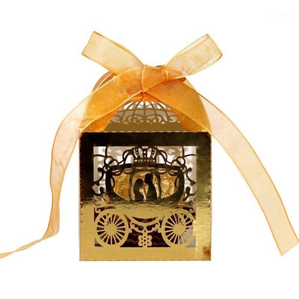 Подарочная упаковка в стиле Europe Hollow Paper Candy Crate Bags Boxes с ленточными подарками сумки для свадебной вечеринки по случаю дня рождения 50 шт.