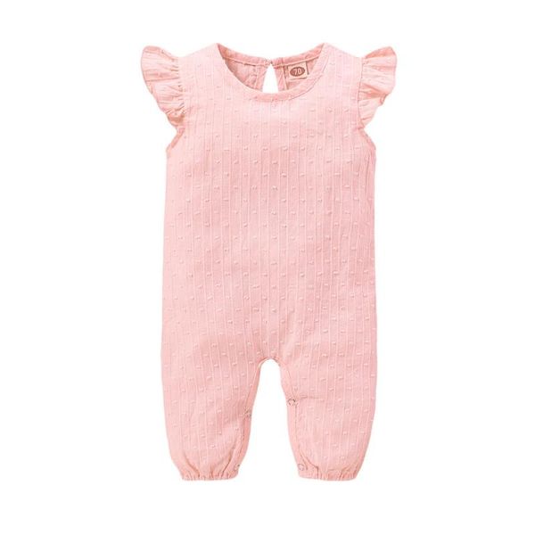 

baby girls solid pink ruffles sleeveless romper born girl summer outfits clothes mikrdoo jumpsuits, Blue
