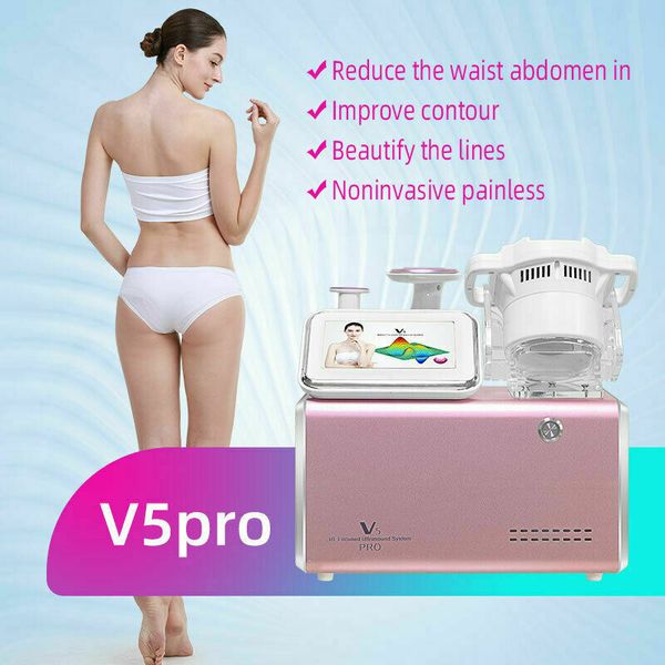 Macchina dimagrante professionale portatile Vacuum Ultrasonic Hifu RF Body Shape Hip Lift Addome Leg Burn Fat Beauty Salon