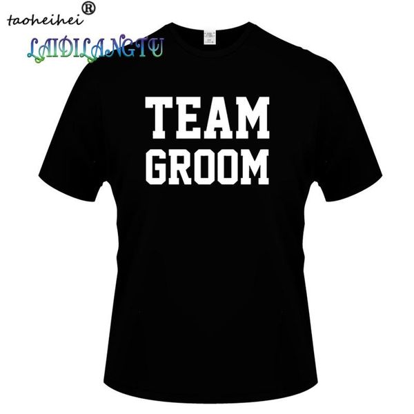 

men's t-shirts team groom mens t-shirt xs-3xl husband wedding stag do party squad printed cotton o-neck short sleeve t shirts, White;black